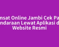 Samsat Online Jambi Cek Pajak Kendaraan Lewat Aplikasi dan Website Resmi