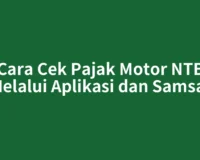 Cara Cek Pajak Motor NTB Melalui Aplikasi dan Samsat