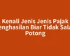 Kenali Jenis Jenis Pajak Penghasilan Biar Tidak Salah Potong