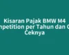 Kisaran Pajak BMW M4 Competition per Tahun dan Cara Ceknya